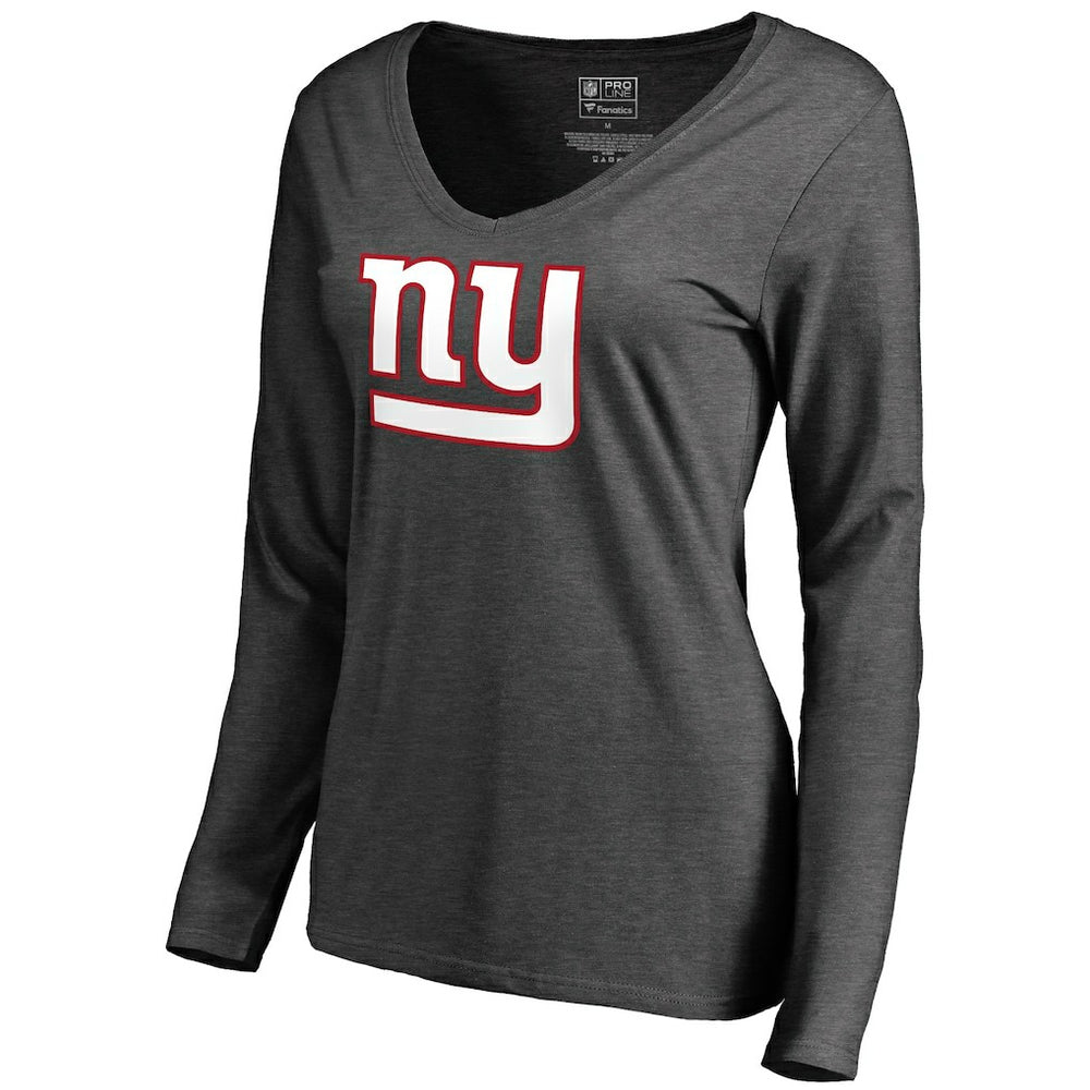 New York Giants Women's Team Logo Long Sleeve T-Shirt - Heathered Gray online