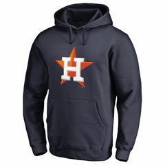 Houston Astros Official Logo Fitted Pullover Hoodie Navy