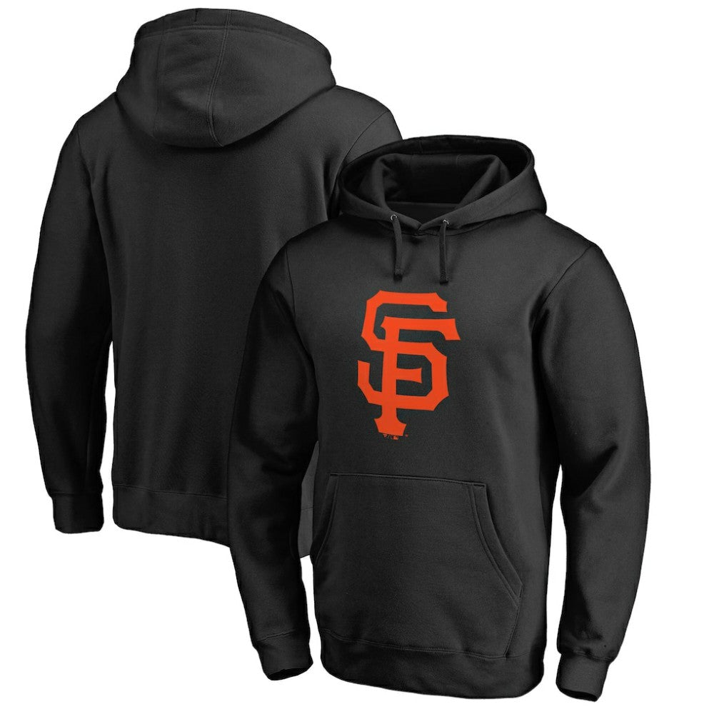 San Francisco Giants Official Logo Fitted Pullover Hoodie Black