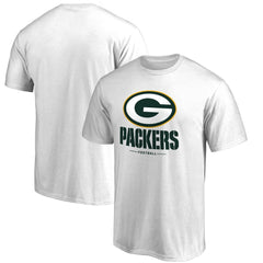 Green Bay Packers Team Lockup 2 T-Shirt - White for sale