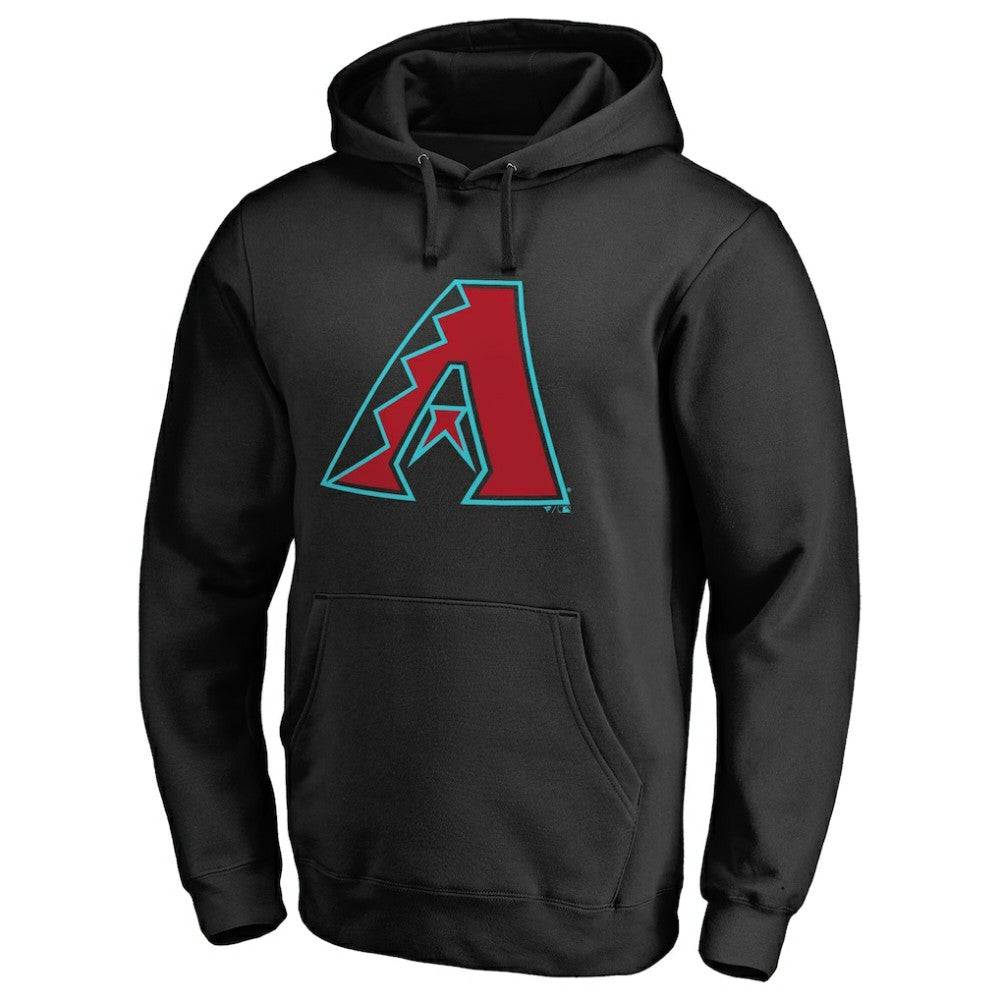Arizona Diamondbacks Official Logo Fitted Pullover Hoodie Black