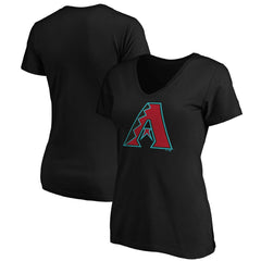 Arizona Diamondbacks Women's Secondary Color Primary Logo T-Shirt Black