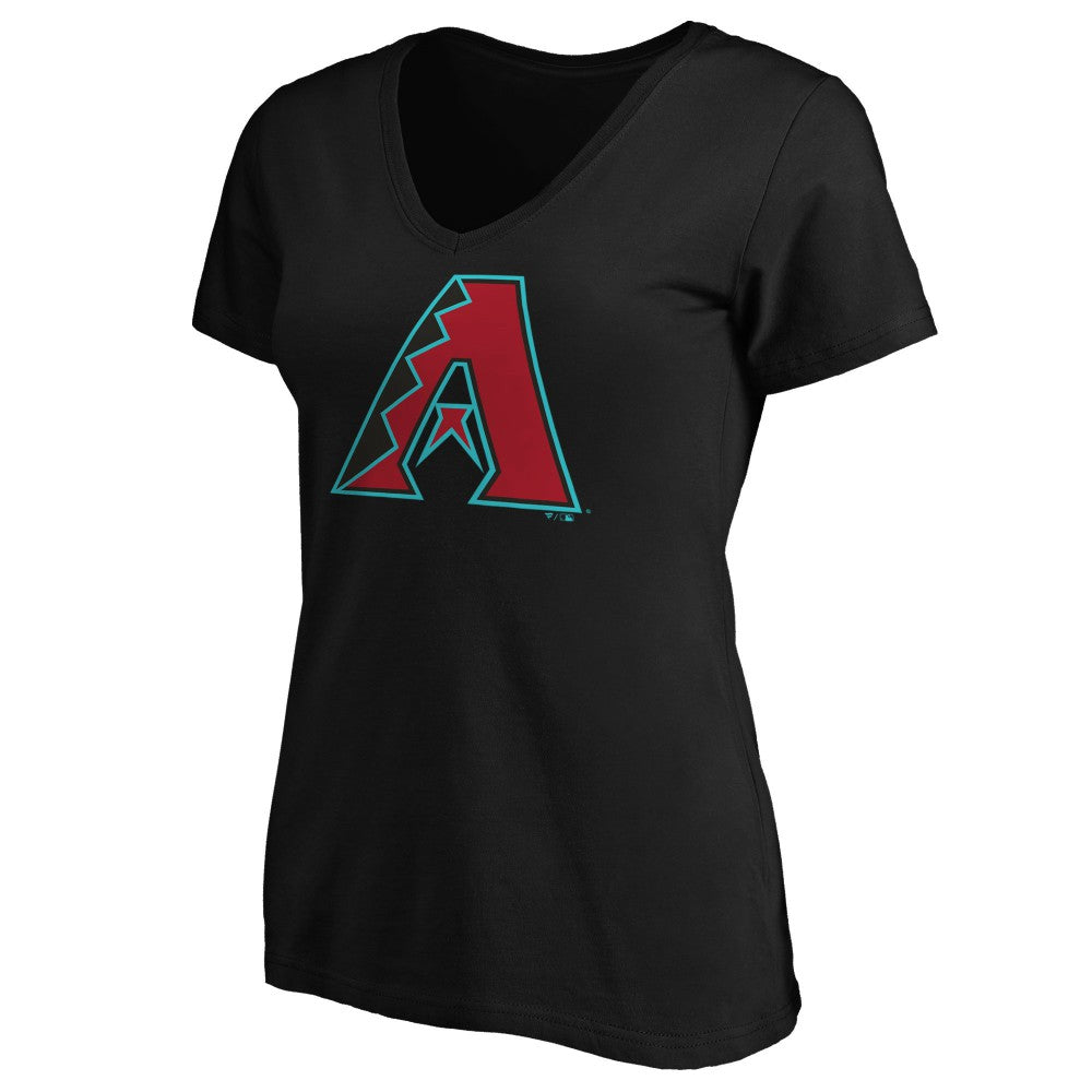 Arizona Diamondbacks Women's Secondary Color Primary Logo T-Shirt Black
