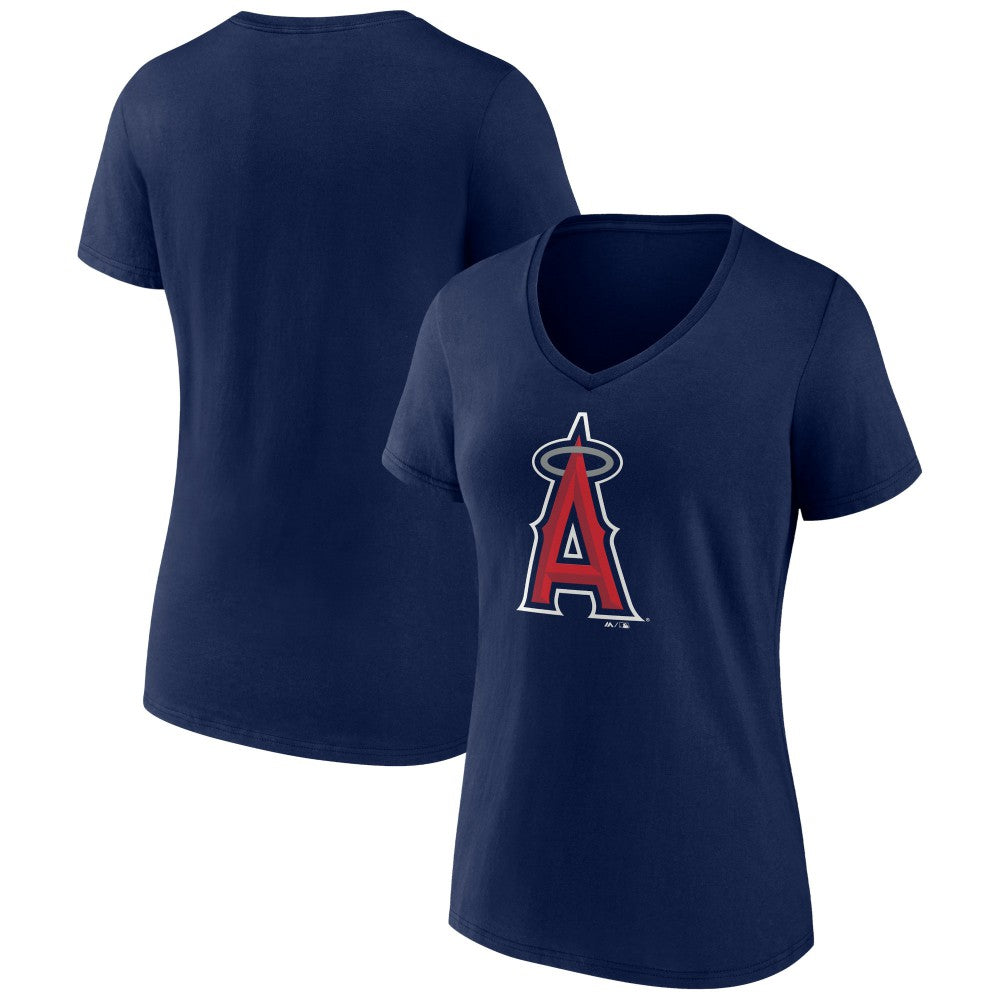 Los Angeles Angels Women's Secondary Color Primary Logo T-Shirt Navy