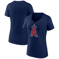 Los Angeles Angels Women's Secondary Color Primary Logo T-Shirt Navy