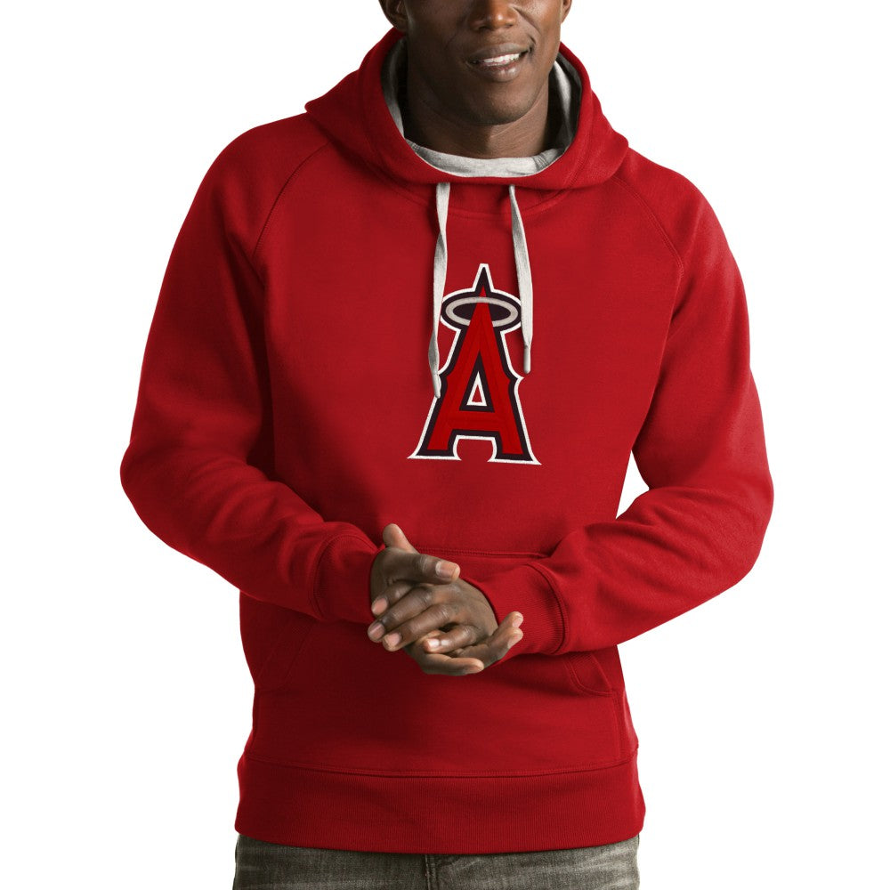Los Angeles Angels Antigua Victory Pullover Hoodie Red