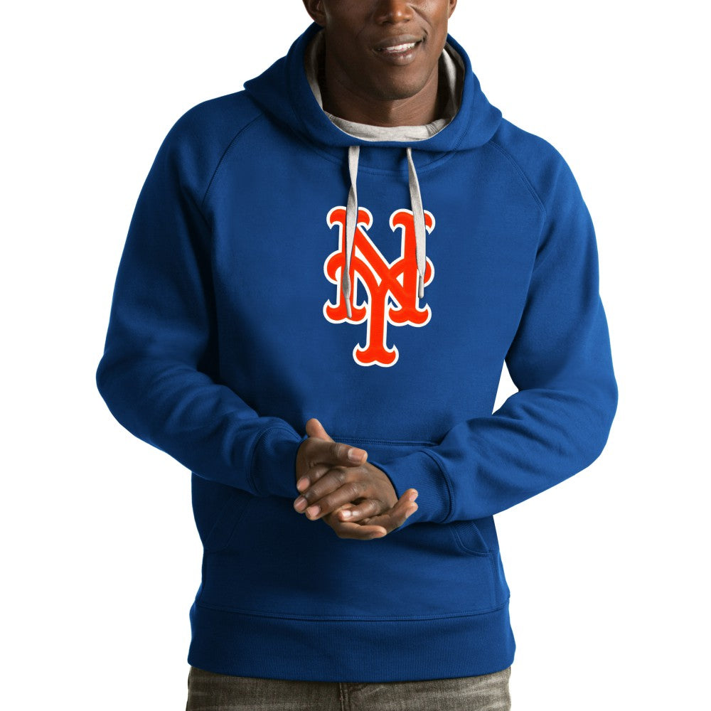 New York Mets Antigua Victory Pullover Hoodie Royal