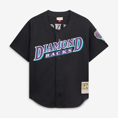 Randy Johnson Arizona Diamondbacks Cooperstown Collection Mesh Batting Practice Button-Up Jersey Black