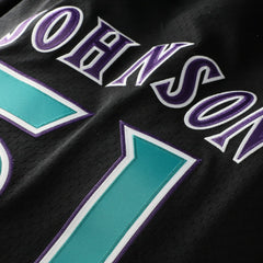Randy Johnson Arizona Diamondbacks Cooperstown Collection Mesh Batting Practice Button-Up Jersey Black