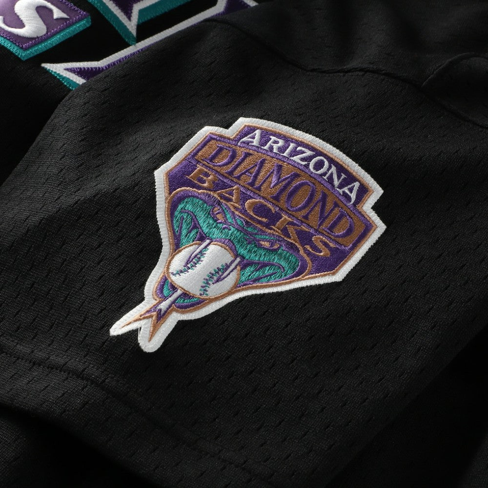 Randy Johnson Arizona Diamondbacks Cooperstown Collection Mesh Batting Practice Button-Up Jersey Black