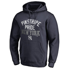 New York Yankees Hometown Collection Pinstripe Pride Pullover Hoodie Navy