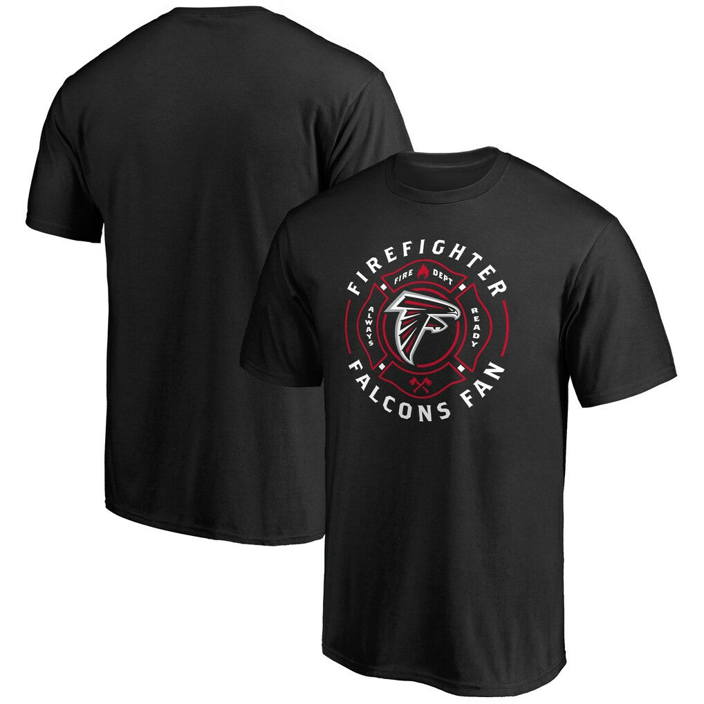 Atlanta Falcons Black Firefighter T-Shirt on sale