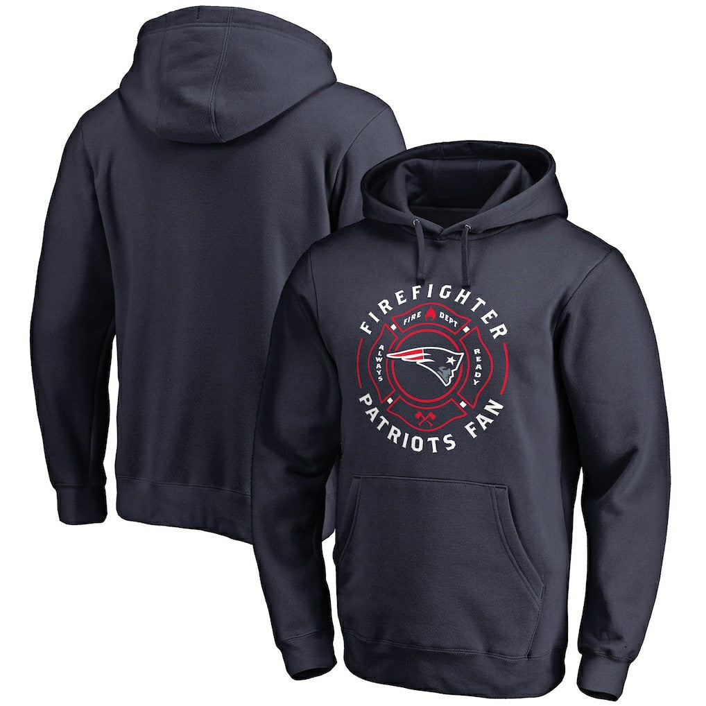 New England Patriots Firefighter Pullover Hoodie - Navy outlet