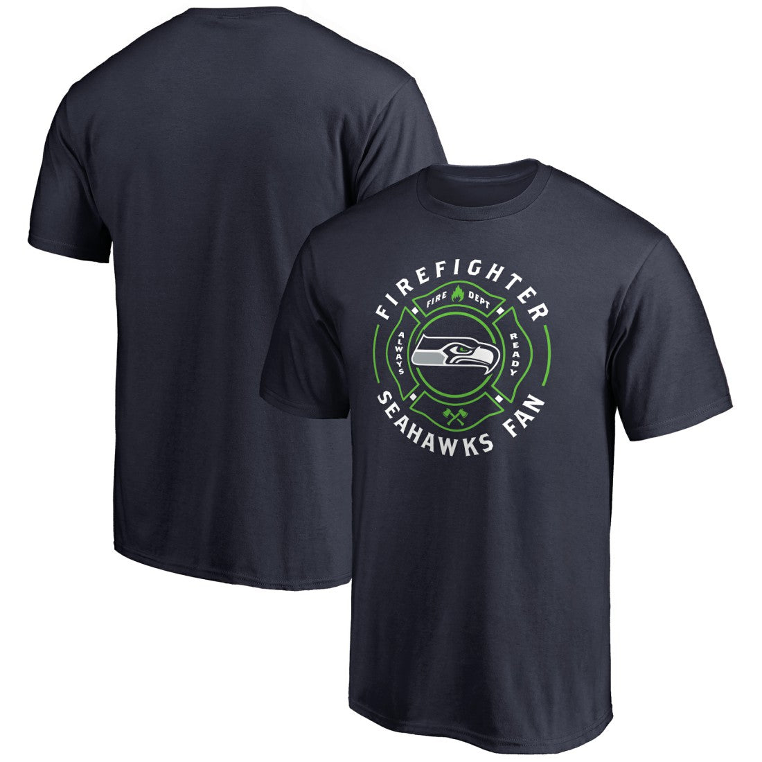 Seattle Seahawks Firefighter T-Shirt - Navy outlet