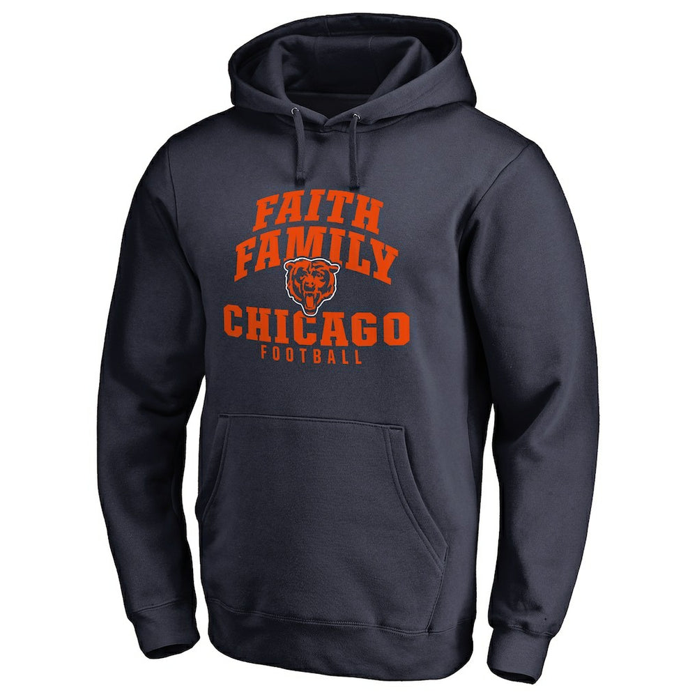 Chicago Bears Faith Family Pullover Hoodie - Navy online