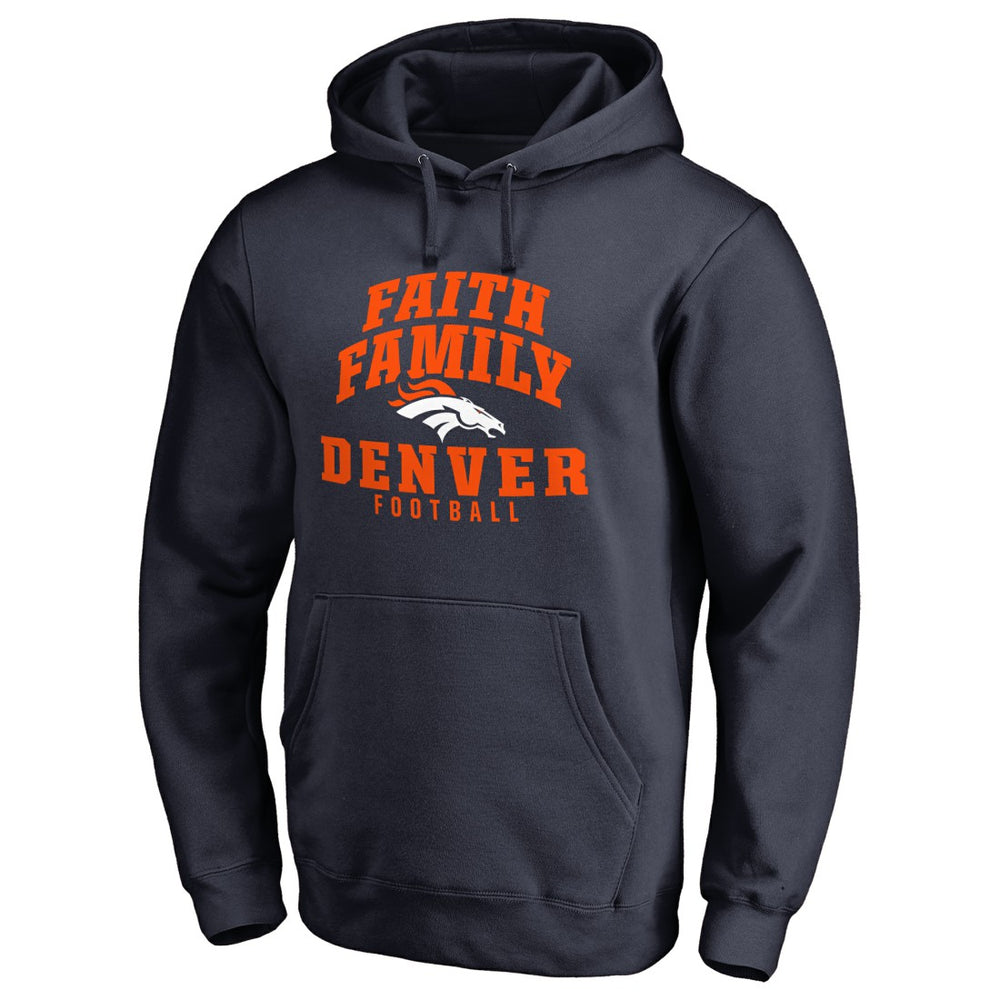 Denver Broncos Faith Family Pullover Hoodie - Navy cheap