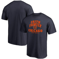 Chicago Bears Faith Family T-Shirt - Navy sale