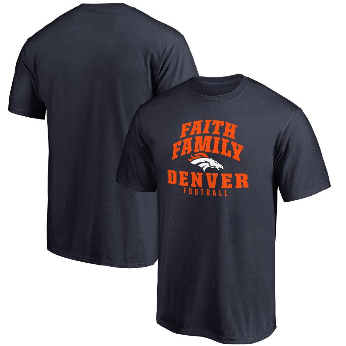 Denver Broncos Faith Family T-Shirt - Navy sale