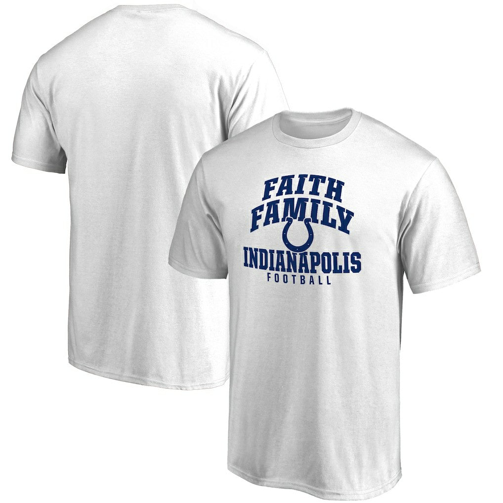 Indianapolis Colts Faith Family T-Shirt - White discount