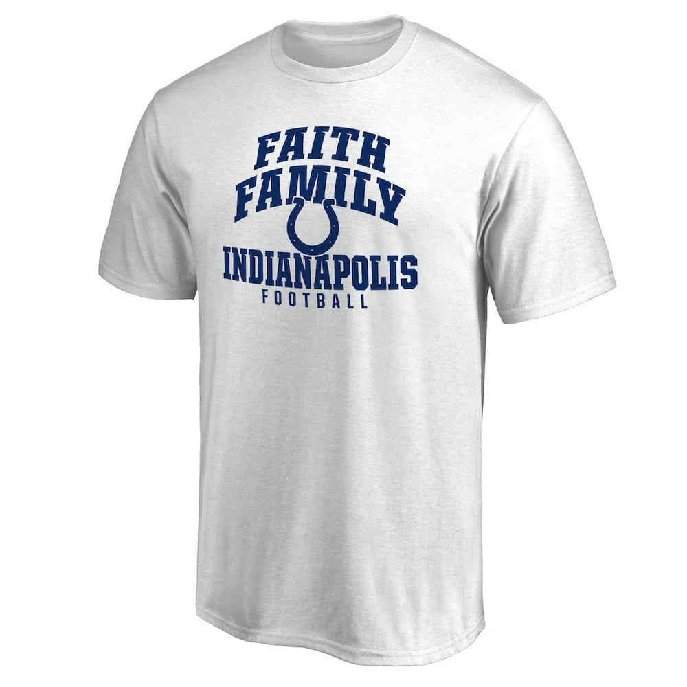 Indianapolis Colts Faith Family T-Shirt - White discount