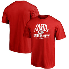Kansas City Chiefs Faith Family T-Shirt - Red online