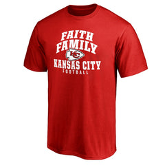 Kansas City Chiefs Faith Family T-Shirt - Red online