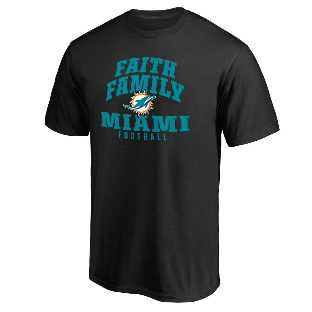 Miami Dolphins Faith Family T-Shirt - Black sale
