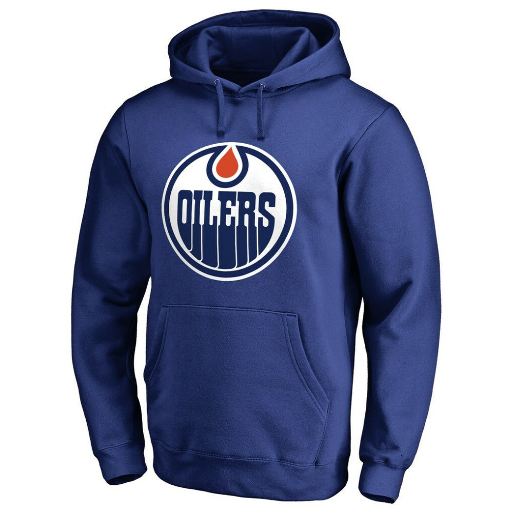 Edmonton Oilers Raise the Banner Pullover Hoodie - Royal Hoodies