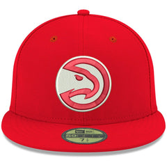 Atlanta Hawks Team Color 59FIFTY Fitted Hat - Red cheap