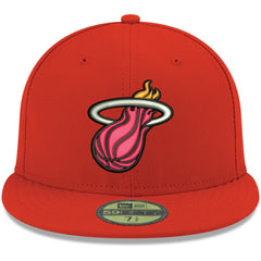 Miami Heat Team Color 59FIFTY Fitted Hat - Red outlet