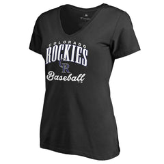 Colorado Rockies Women's Victory Script T-Shirt Black