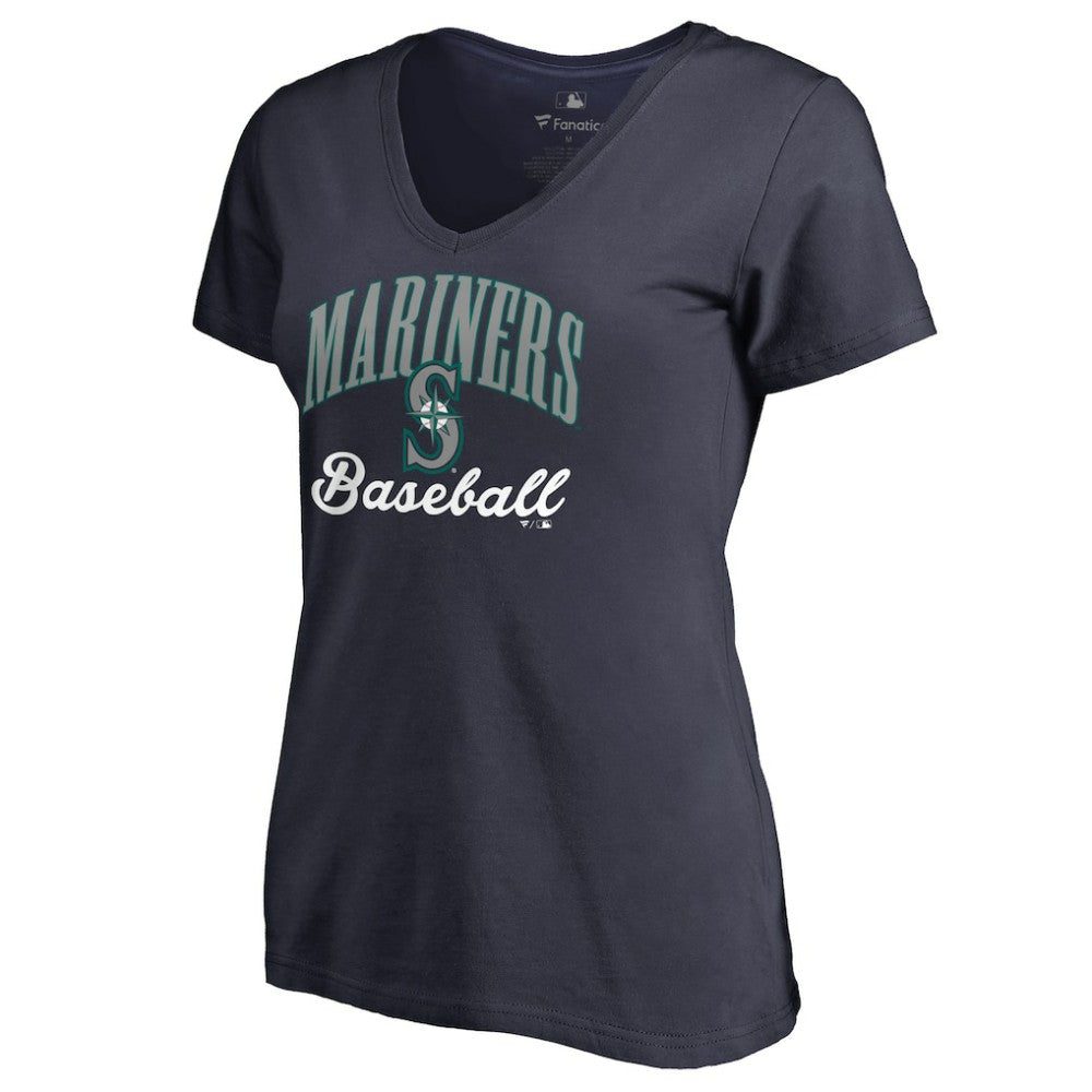 Seattle Mariners Women's Victory Script T-Shirt Navy
