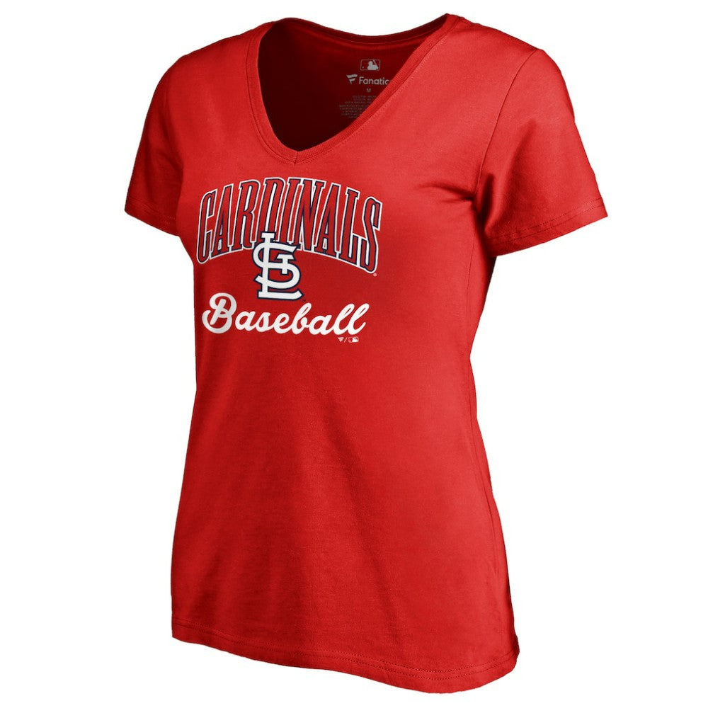St. Louis Cardinals Women's Victory Script T-Shirt Red