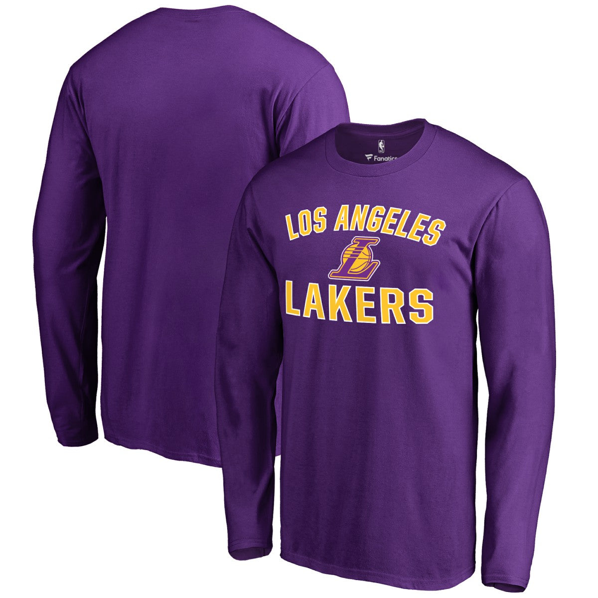 Los Angeles Lakers Victory Arch Long Sleeve T-Shirt - Purple outlet