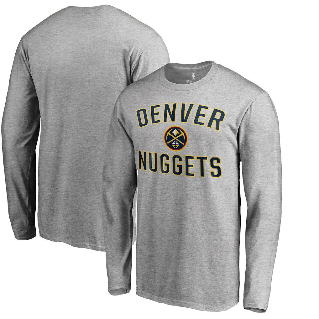 Denver Nuggets Victory Arch Long Sleeve T-Shirt sale - Ash discount