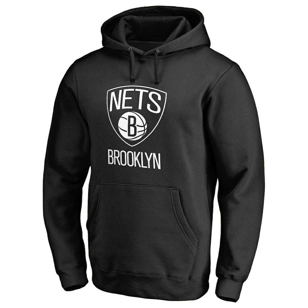 Brooklyn Nets Primary Logo Pullover Hoodie - Black discount