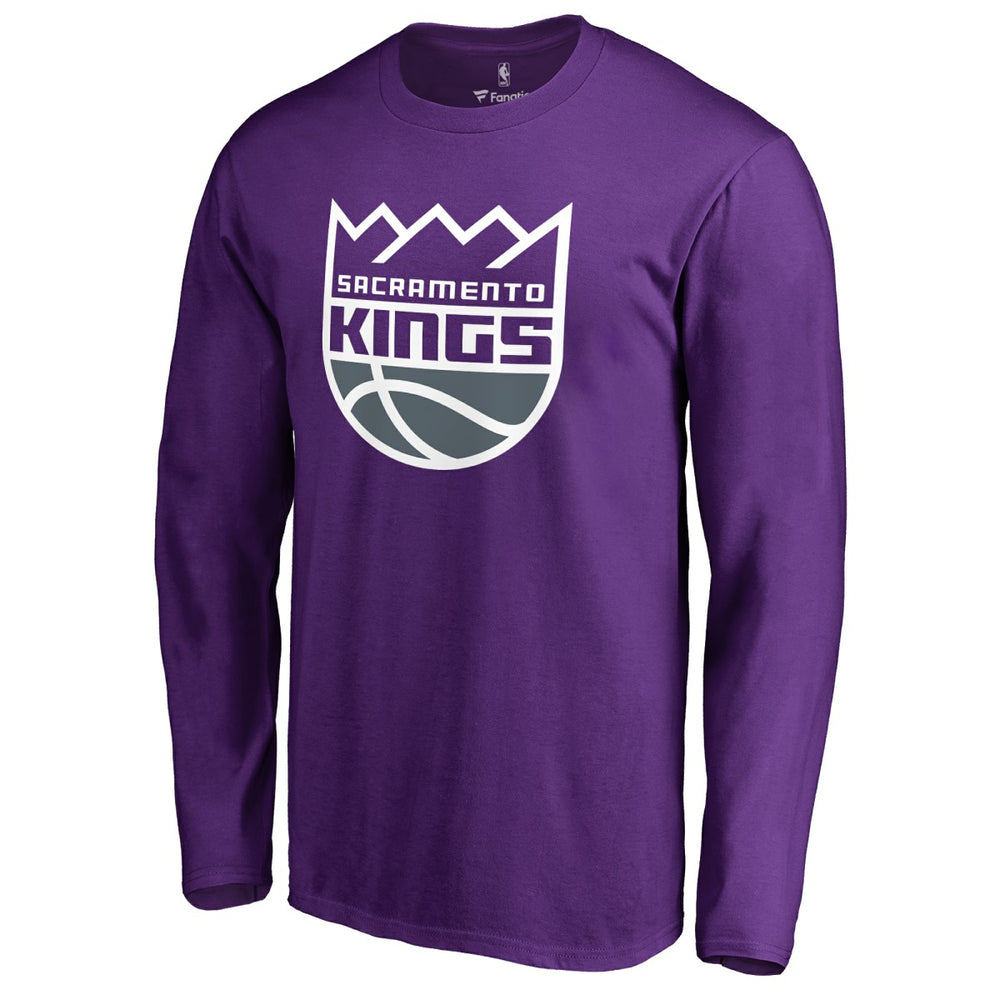 Sacramento Kings Primary Logo 2 Long Sleeve T-Shirt - Purple sale