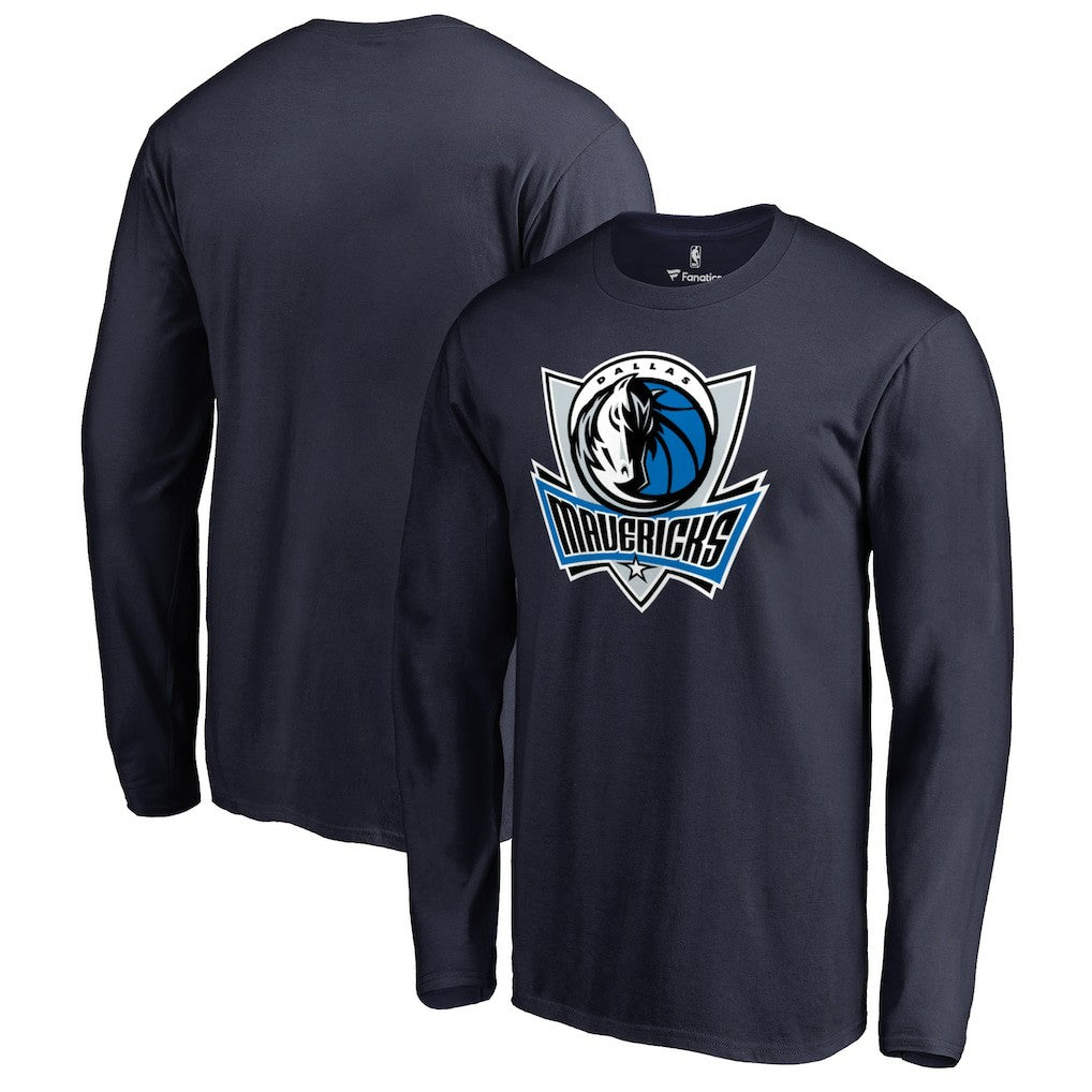 Dallas Mavericks Primary Logo Long Sleeve T-Shirt sale - Navy shop