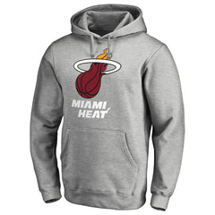Miami Heat Primary Logo Pullover Hoodie - Heather Gray cheap