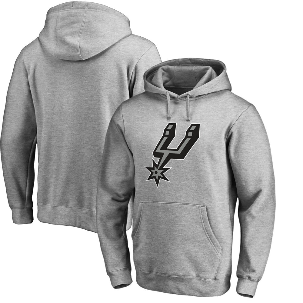 San Antonio Spurs Primary Logo Pullover Hoodie - Heather Gray cheap