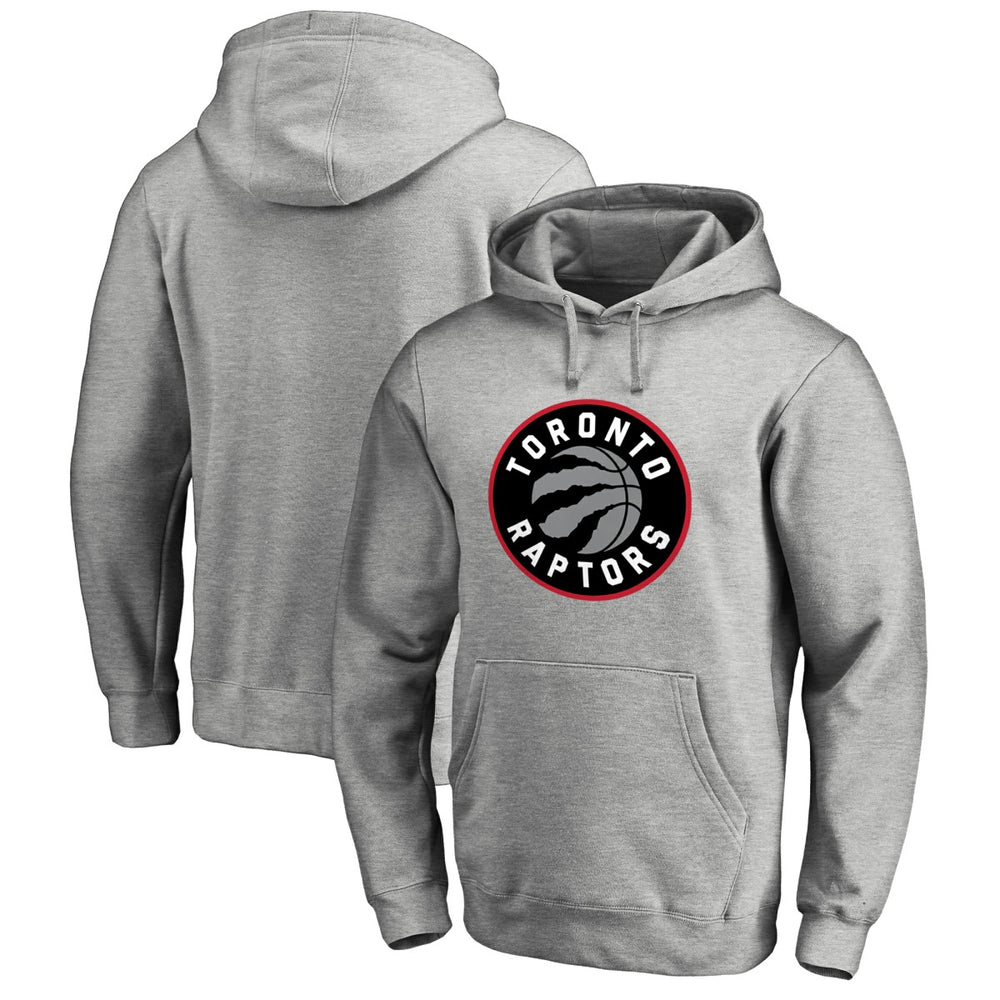 Toronto Raptors Primary Logo Pullover Hoodie - Heather Gray discount