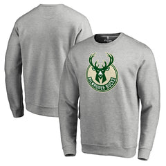 Milwaukee Bucks Primary Logo Sweatshirt - Heathered Gray online