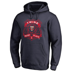 Minnesota Twins Police Badge Pullover Hoodie Navy