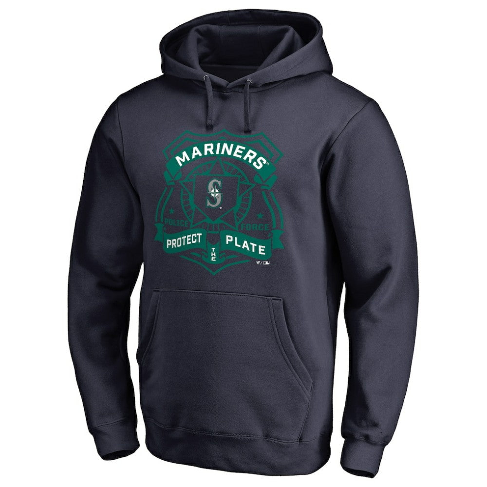 Seattle Mariners Police Badge Pullover Hoodie Navy