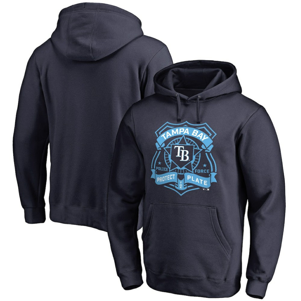 Tampa Bay Rays Police Badge Pullover Hoodie Navy