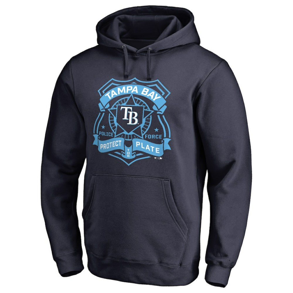 Tampa Bay Rays Police Badge Pullover Hoodie Navy