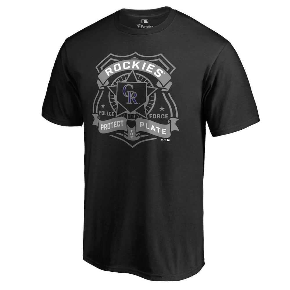 Colorado Rockies Police Badge T-Shirt Black