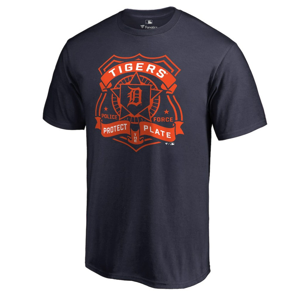 Detroit Tigers Police Badge T-Shirt Navy
