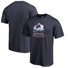 Colorado Avalanche Team Lockup T-Shirt - Navy T-shirts