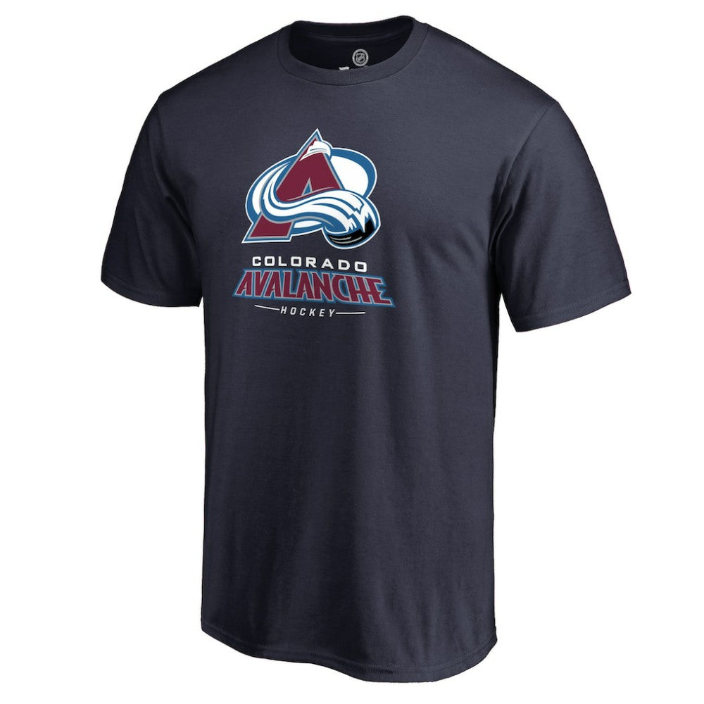 Colorado Avalanche Team Lockup T-Shirt - Navy T-shirts